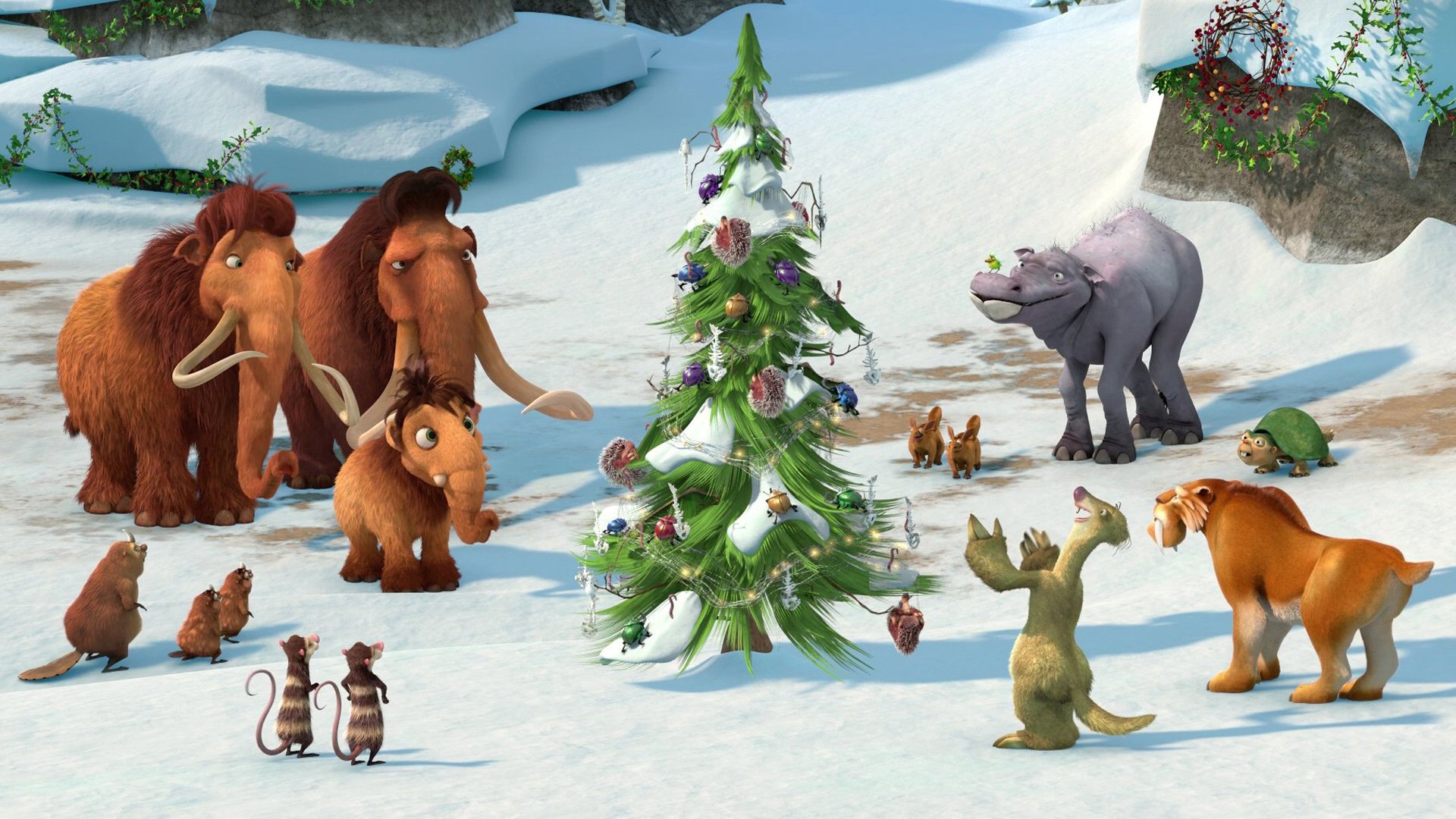 Download Movie Ice Age: A Mammoth Christmas HD Wallpaper