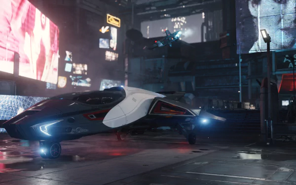 vehicle futuristic video game Star Citizen Futuristic Gaming HD Desktop Wallpaper | Background Image