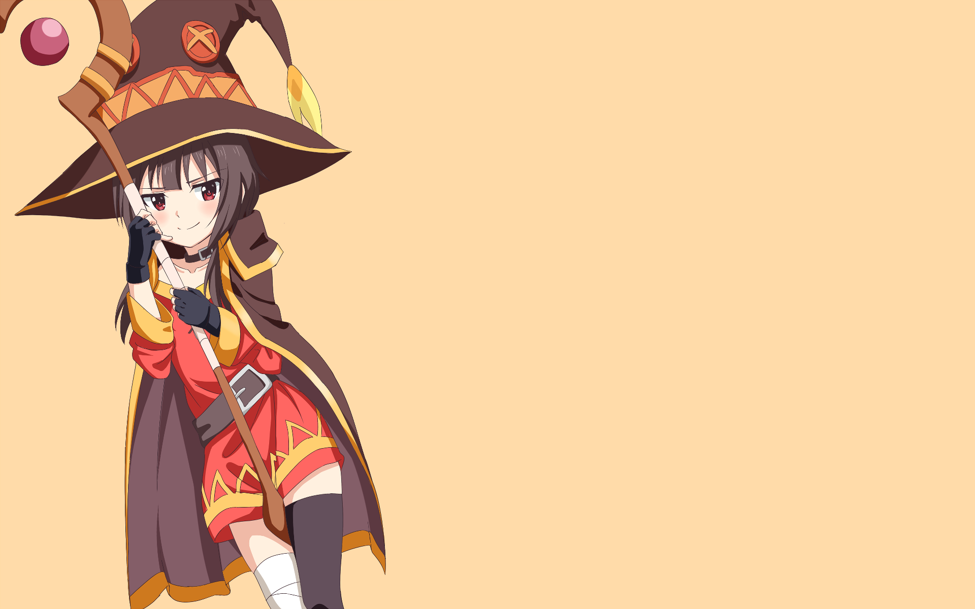 Megumin HD Wallpaper – KonoSuba's Explosive Magic Wonder