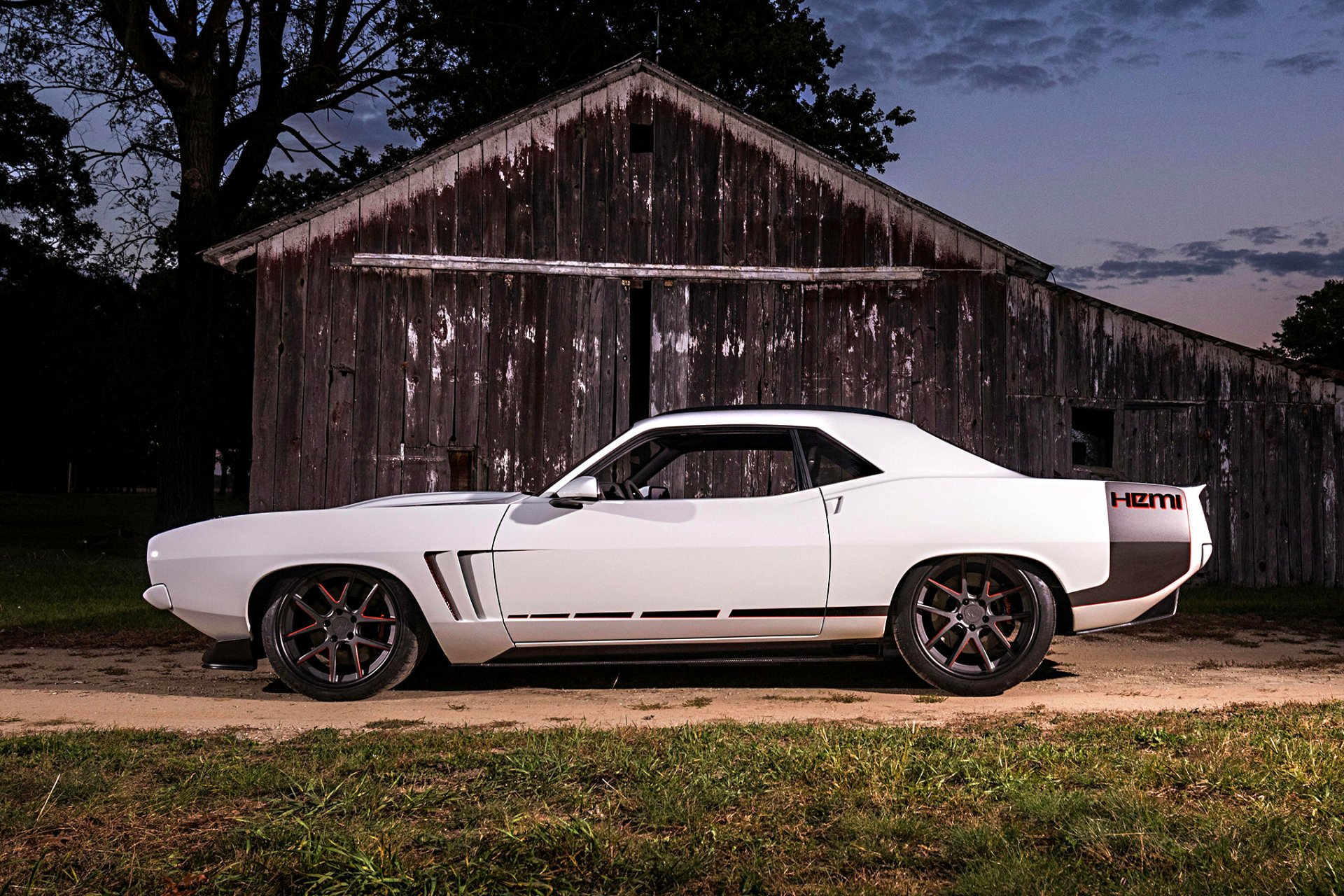 Download Mopar Muscle Car Hot Rod Abstract Plymouth Barracuda HD Wallpaper