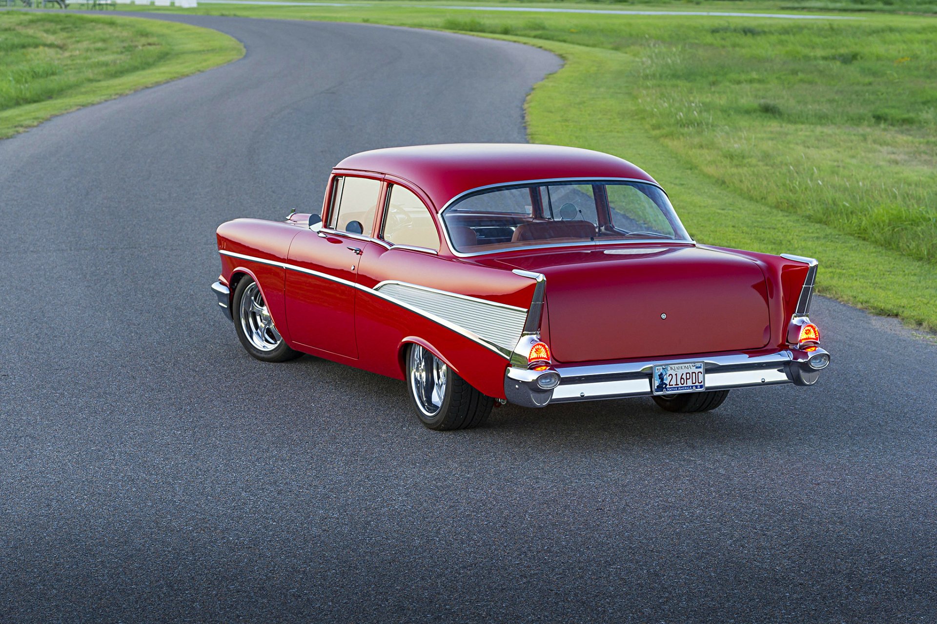 Download Hot Rod Chevrolet 210 Two Door Sedan Vehicle Chevrolet 210 HD Wallpaper