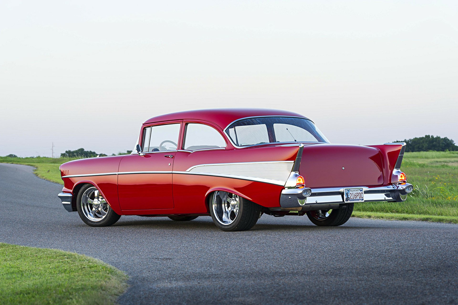 Download Hot Rod Chevrolet 210 Two Door Sedan Vehicle Chevrolet 210 HD Wallpaper