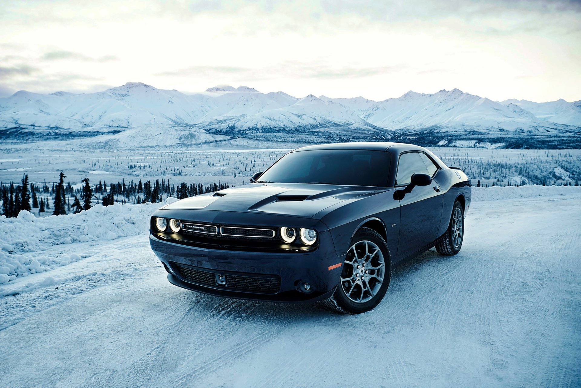 Download Mopar Muscle Car Vehicle Dodge Challenger GT AWD HD Wallpaper