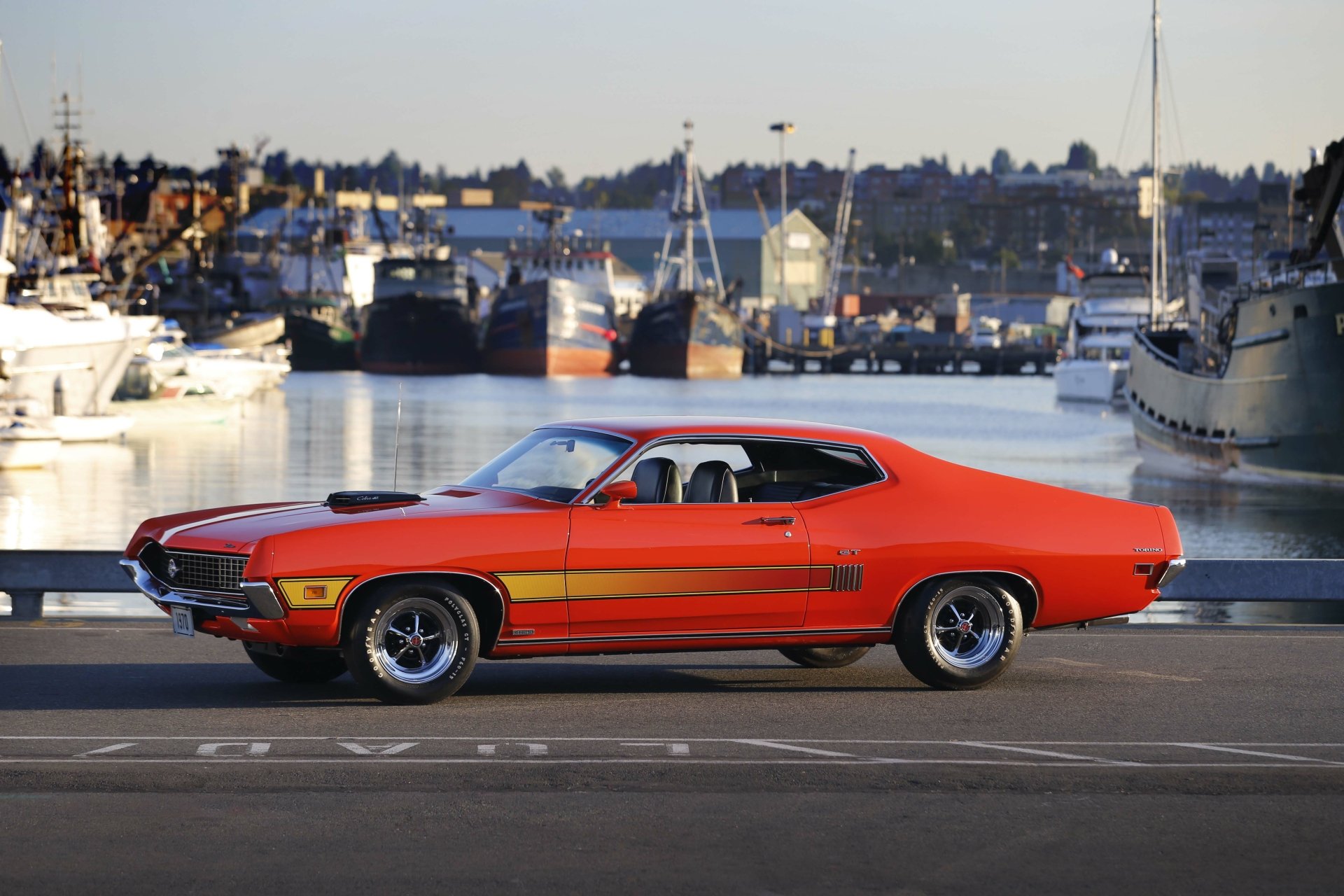 Download Muscle Car Ford Torino Cobra Vehicle Ford Torino GT 4k Ultra HD Wallpaper