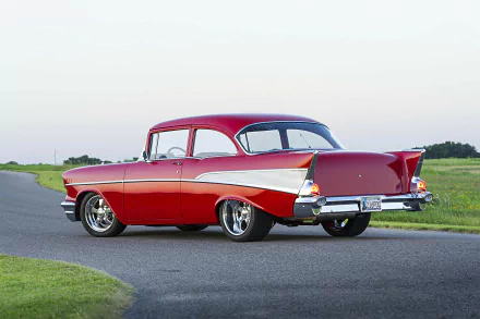 hot rod Chevrolet 210 Two Door Sedan vehicle Chevrolet 210 HD Desktop Wallpaper | Background Image