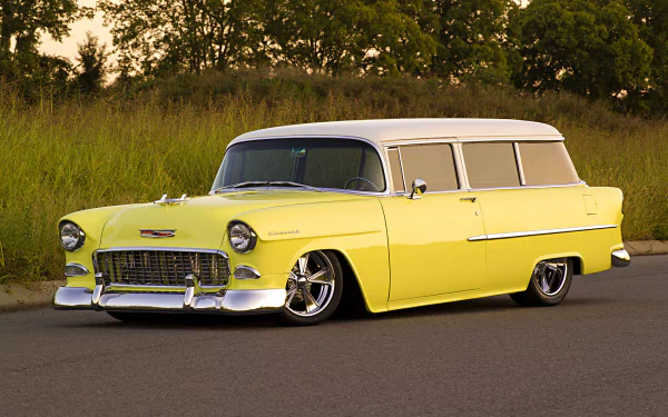 hot rod vehicle Chevrolet 210 Handyman HD Desktop Wallpaper | Background Image