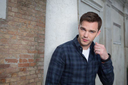 blue eyes English actor Celebrity Nicholas Hoult HD Desktop Wallpaper | Background Image