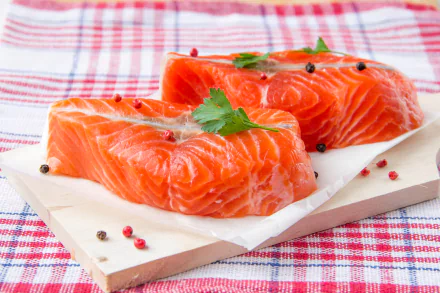 salmon seafood food fish HD Desktop Wallpaper | Background Image