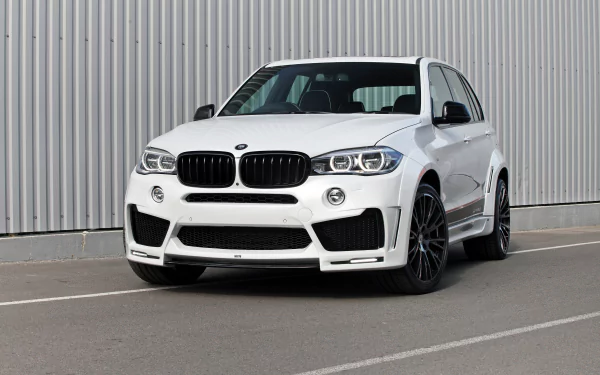 SUV car white car BMW vehicle BMW X5 HD Desktop Wallpaper | Background Image