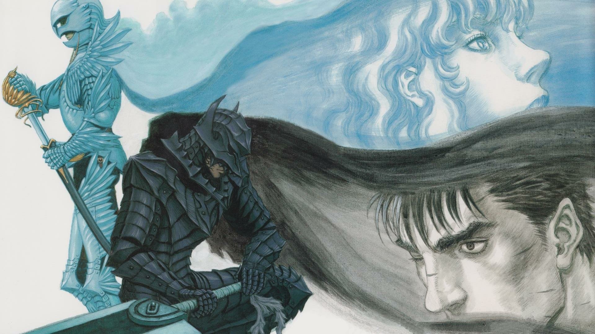 Download Guts and Griffith, lethal adversaries in the anime series Berserk  Wallpaper | Wallpapers.com