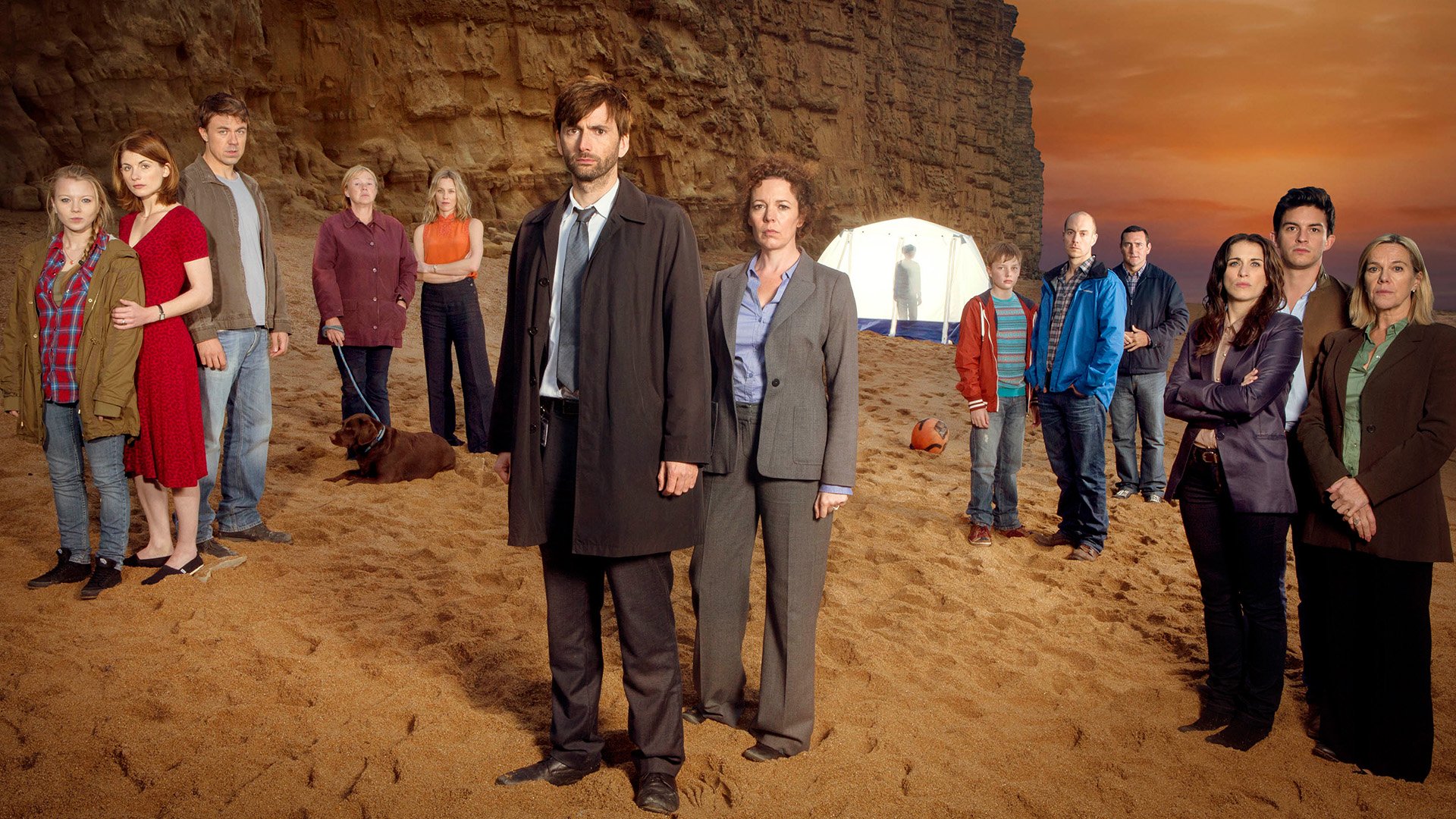 Download Cast TV Show Broadchurch HD Wallpaper