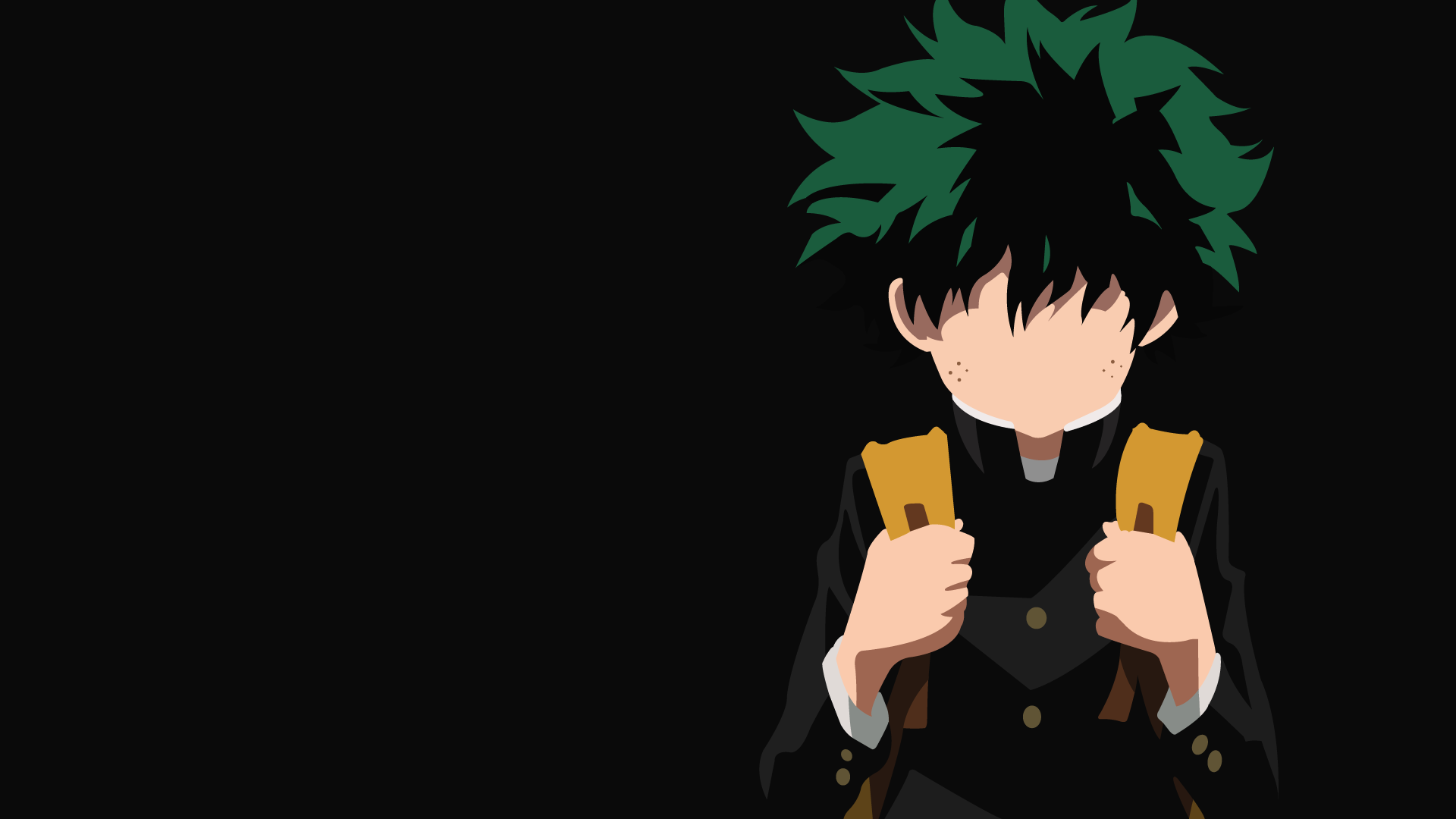 boku no hero academia black wallpaper