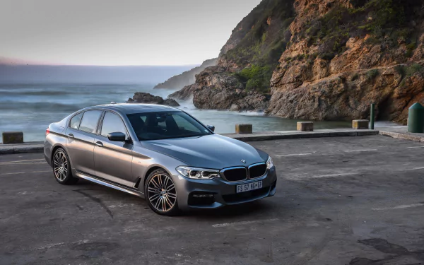silver car car BMW vehicle BMW 5 Series HD Desktop Wallpaper | Background Image