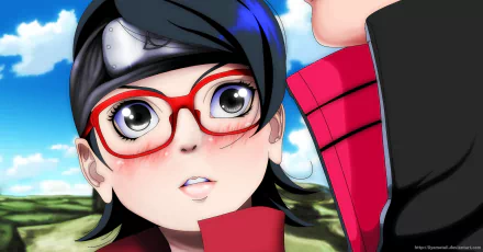 Sarada Uchiha Anime Boruto HD Desktop Wallpaper | Background Image