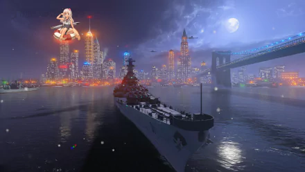  USS Iowa in New York