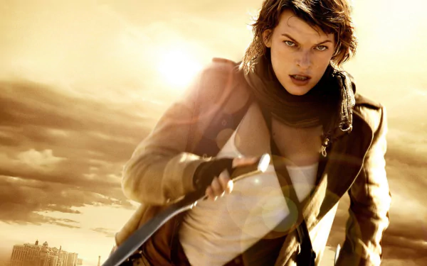 Alice (Resident Evil) Milla Jovovich movie Resident Evil: Extinction HD Desktop Wallpaper | Background Image