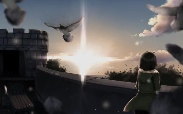 bird Anime Original Anime Bird HD Desktop Wallpaper | Background Image