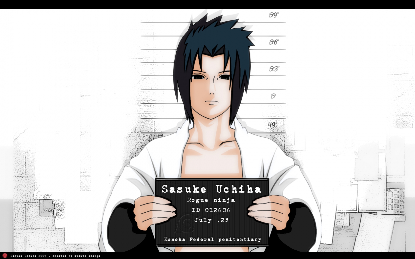 Sasuke Uchiha in HD desktop wallpaper.