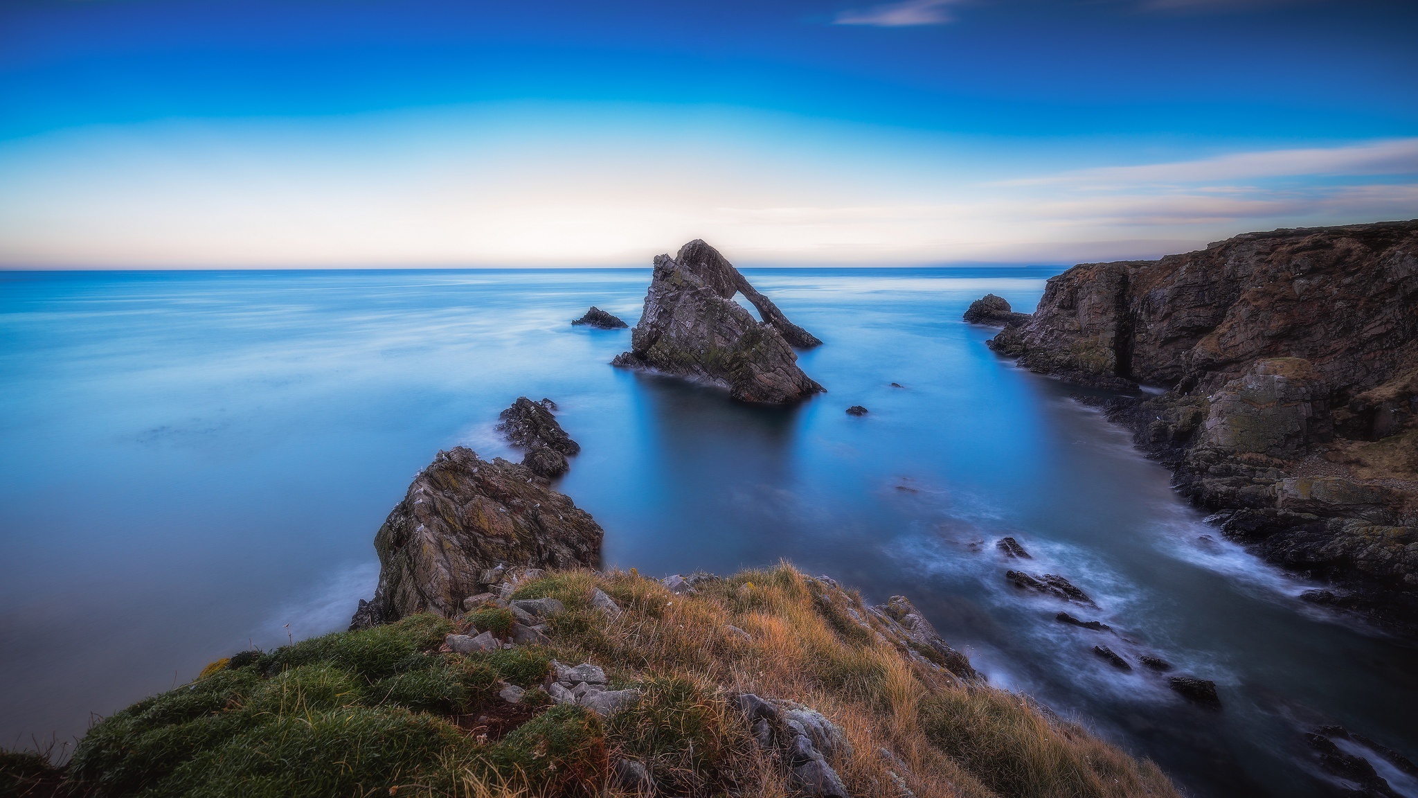Download Coast Horizon Nature Ocean HD Wallpaper