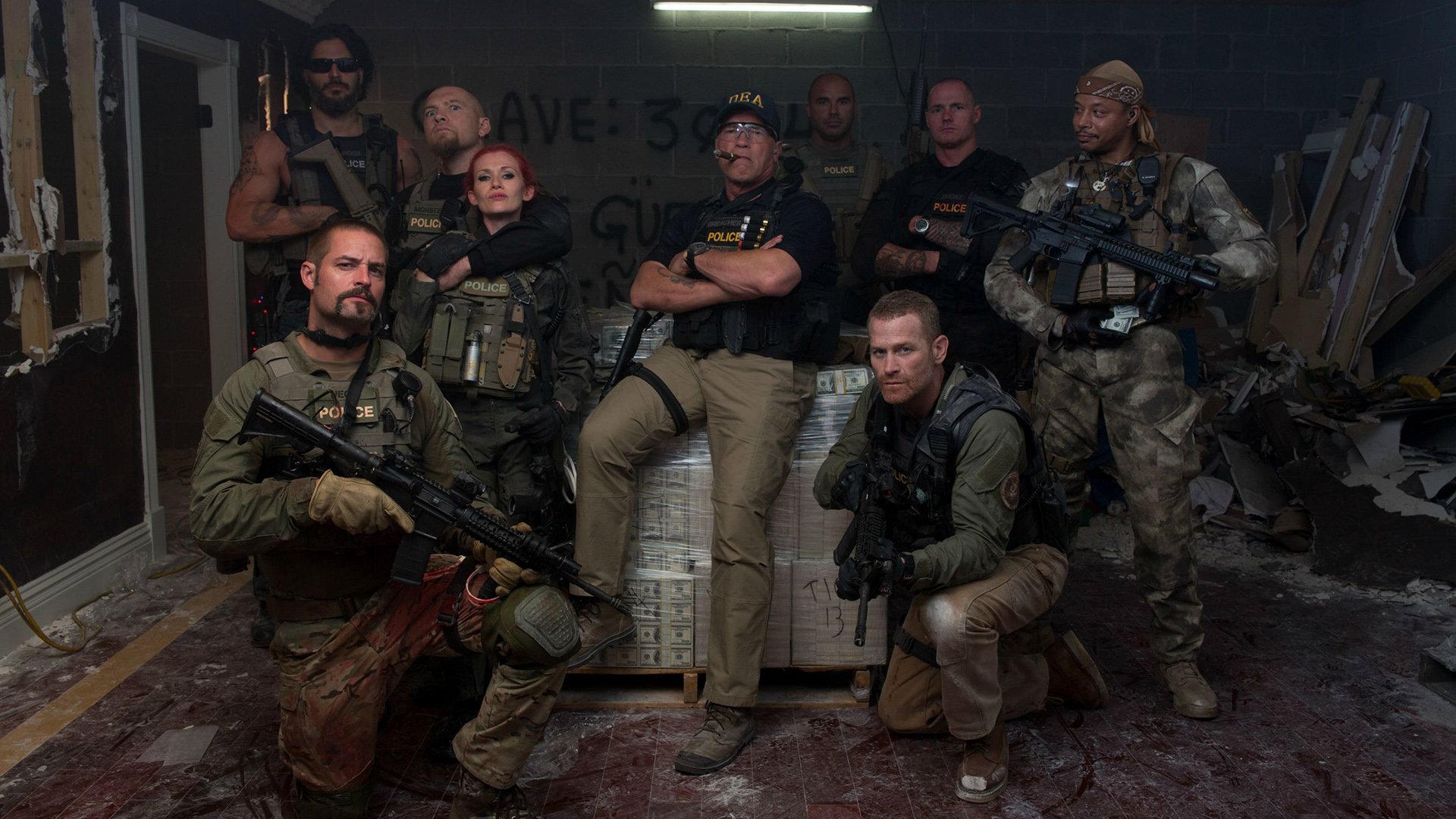 Download Arnold Schwarzenegger Movie Sabotage (2014) HD Wallpaper