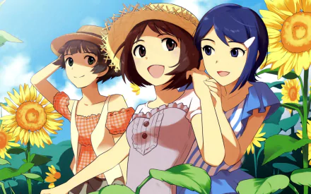 Eri Mizutani Ai Hidaka Ryo Akizuki Anime The iDOLM@STER HD Desktop Wallpaper | Background Image