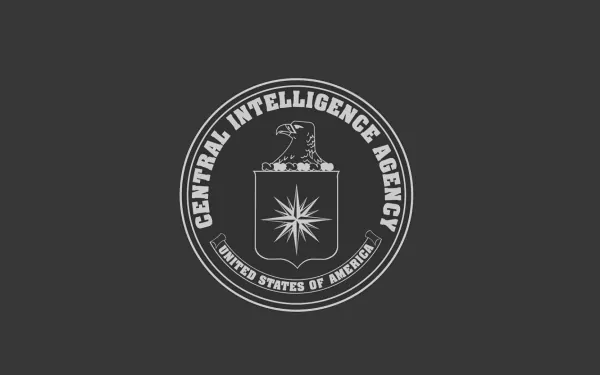 HD desktop wallpaper featuring the Central Intelligence Agency (CIA) seal on a dark background.