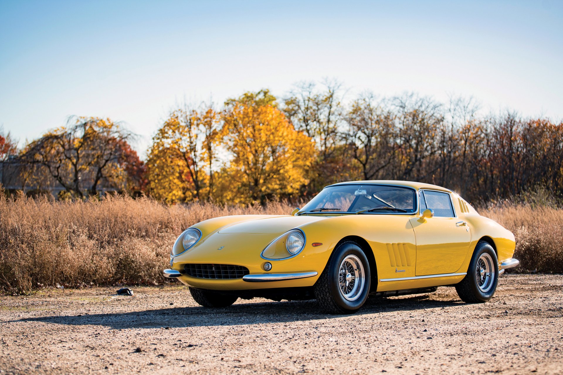 Download Car Yellow Car Ferrari Vehicle Ferrari 275 GTB HD Wallpaper