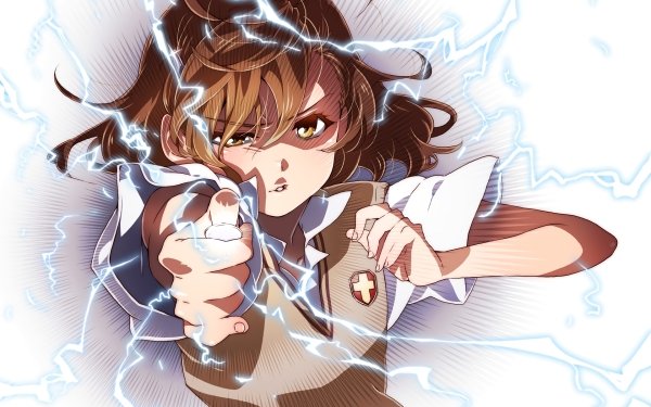 Anime A Certain Scientific Railgun A Certain Magical Index Mikoto Misaka Brown Hair Brown Eyes Short Hair School Uniform HD Wallpaper | Background Image