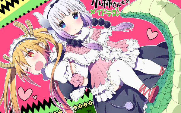 Anime Miss Kobayashi's Dragon Maid Kanna Kamui Tohru HD Wallpaper | Background Image