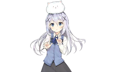 Chino Kafū Anime Is the Order a Rabbit HD Desktop Wallpaper | Background Image
