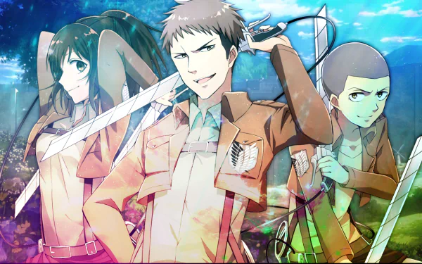 Jean Kirstein Connie Springer Sasha Blouse Anime Attack on Titan HD Desktop Wallpaper | Background Image