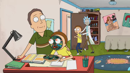 Jerry Smith Rick Sanchez Morty Smith TV Show Rick and Morty HD Desktop Wallpaper | Background Image