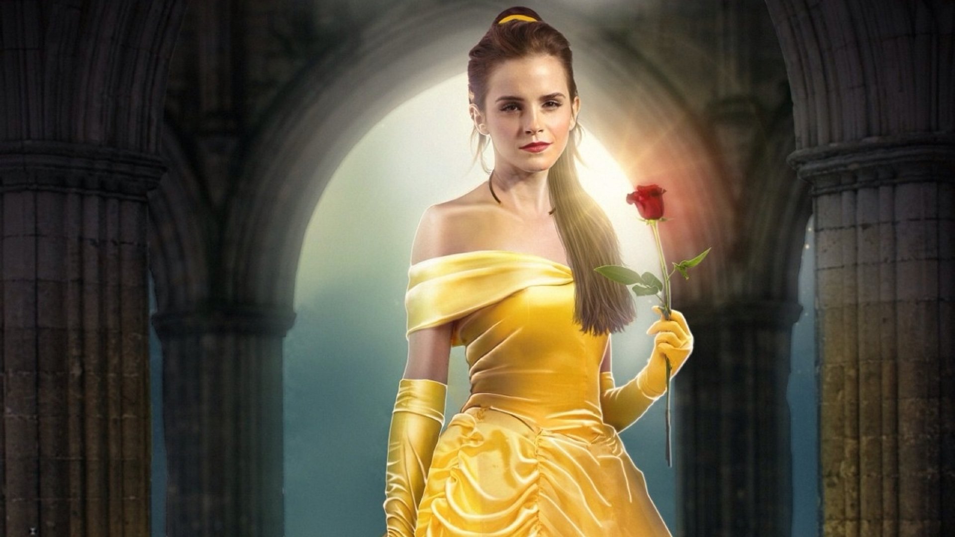 Emma Watson As Belle In Beauty And The Beast 2017 Hd Wallpaper