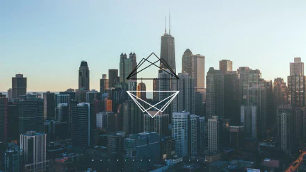 skyscraper New York triangle geometry cityscape city artistic polyscape HD Desktop Wallpaper | Background Image