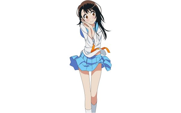 Anime Nisekoi Kosaki Onodera Brown Hair Brown Eyes Short Hair School Uniform Skirt HD Wallpaper | Background Image