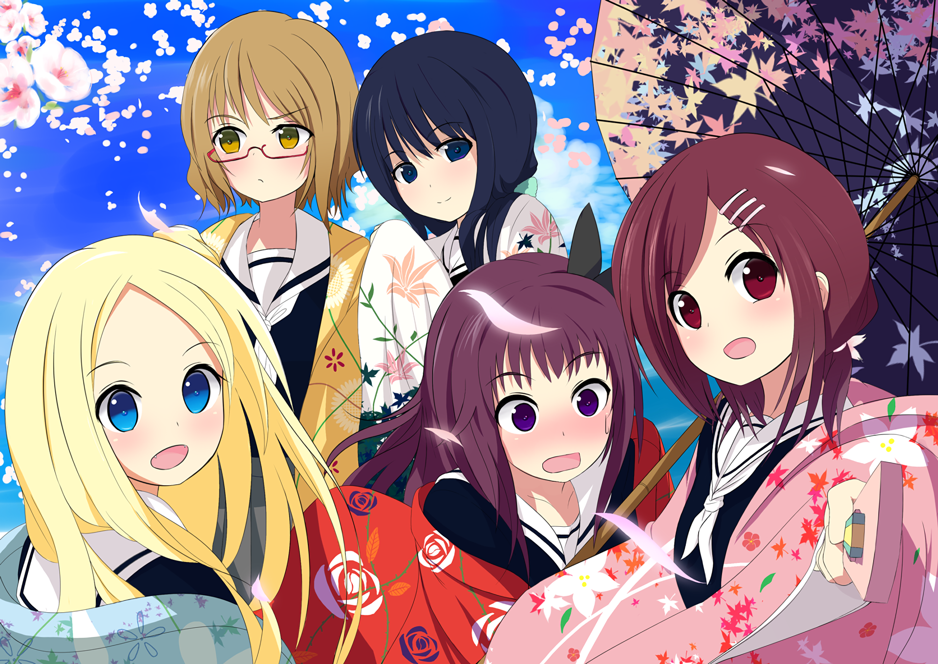 Anime Hanayamata HD Wallpaper | Background Image