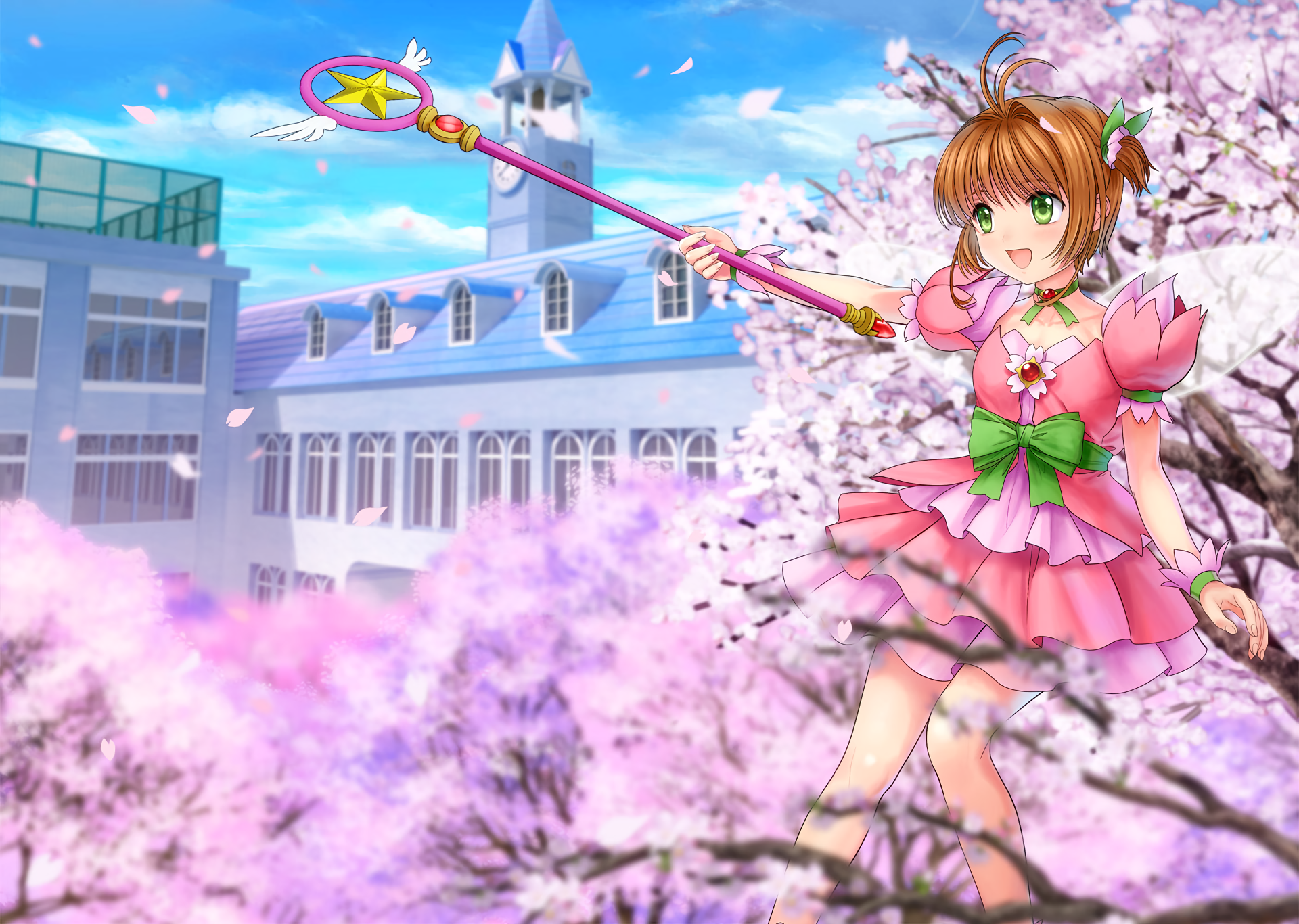 Download Sakura Kinomoto Anime Cardcaptor Sakura HD Wallpaper