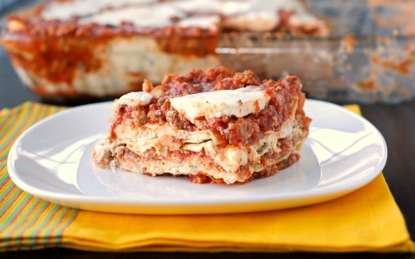 Food Lasagna Meal HD Wallpaper | Background Image