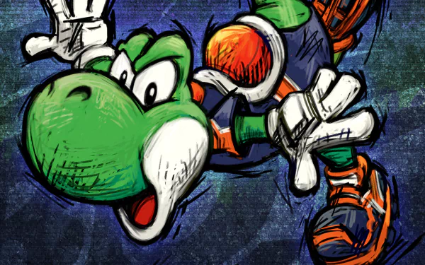 Yoshi video game super mario strikers HD Desktop Wallpaper | Background Image