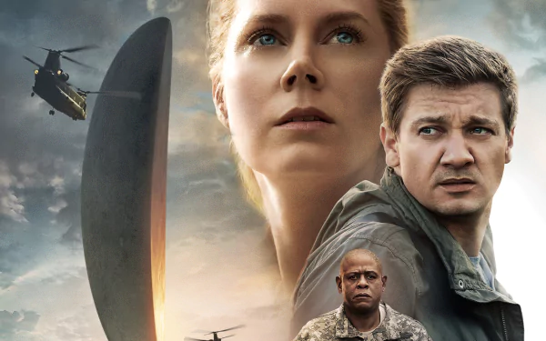 Forest Whitaker Jeremy Renner Amy Adams Arrival movie HD Desktop Wallpaper | Background Image
