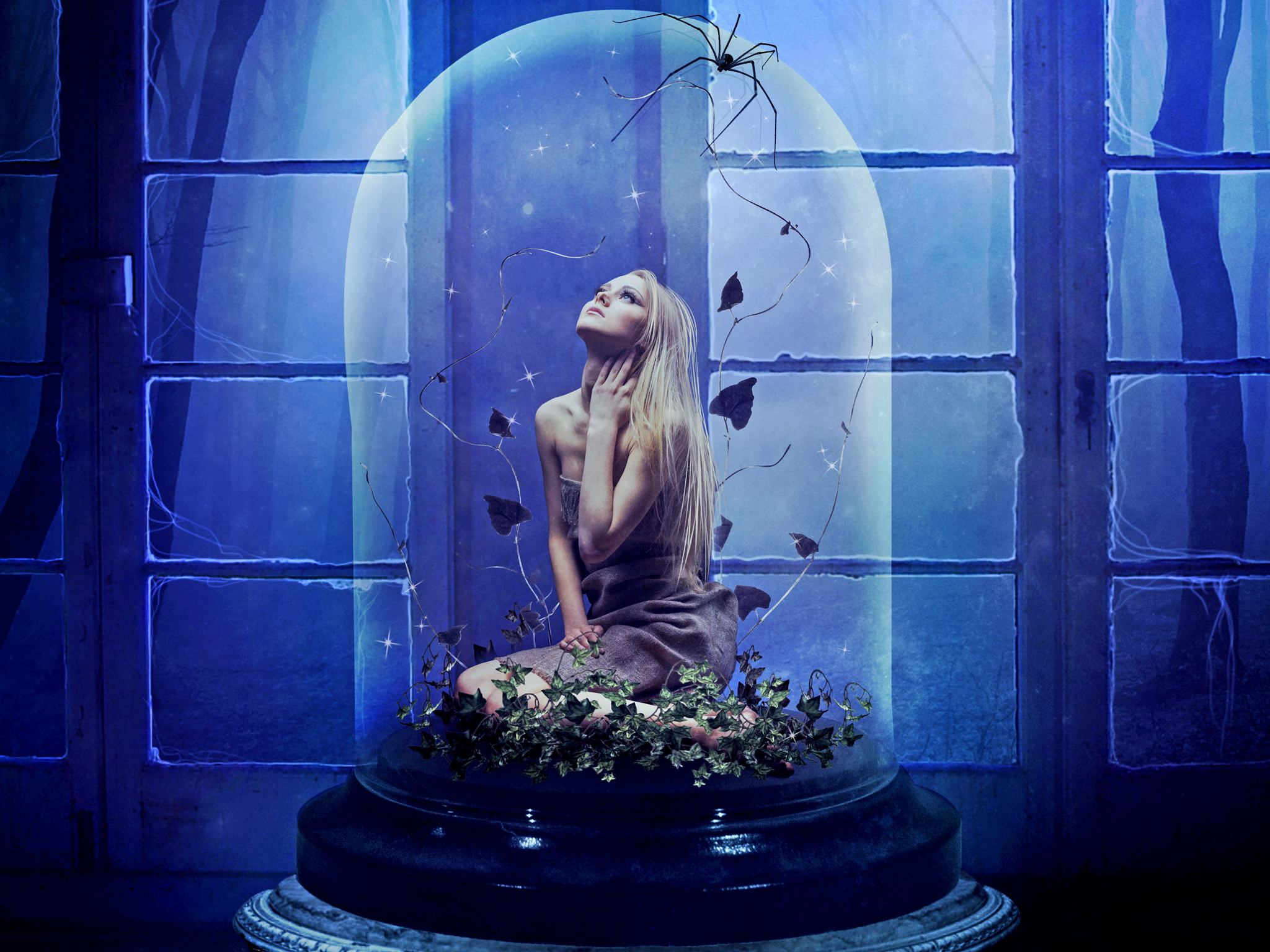 Girl Under Glass Dome by Kryseis