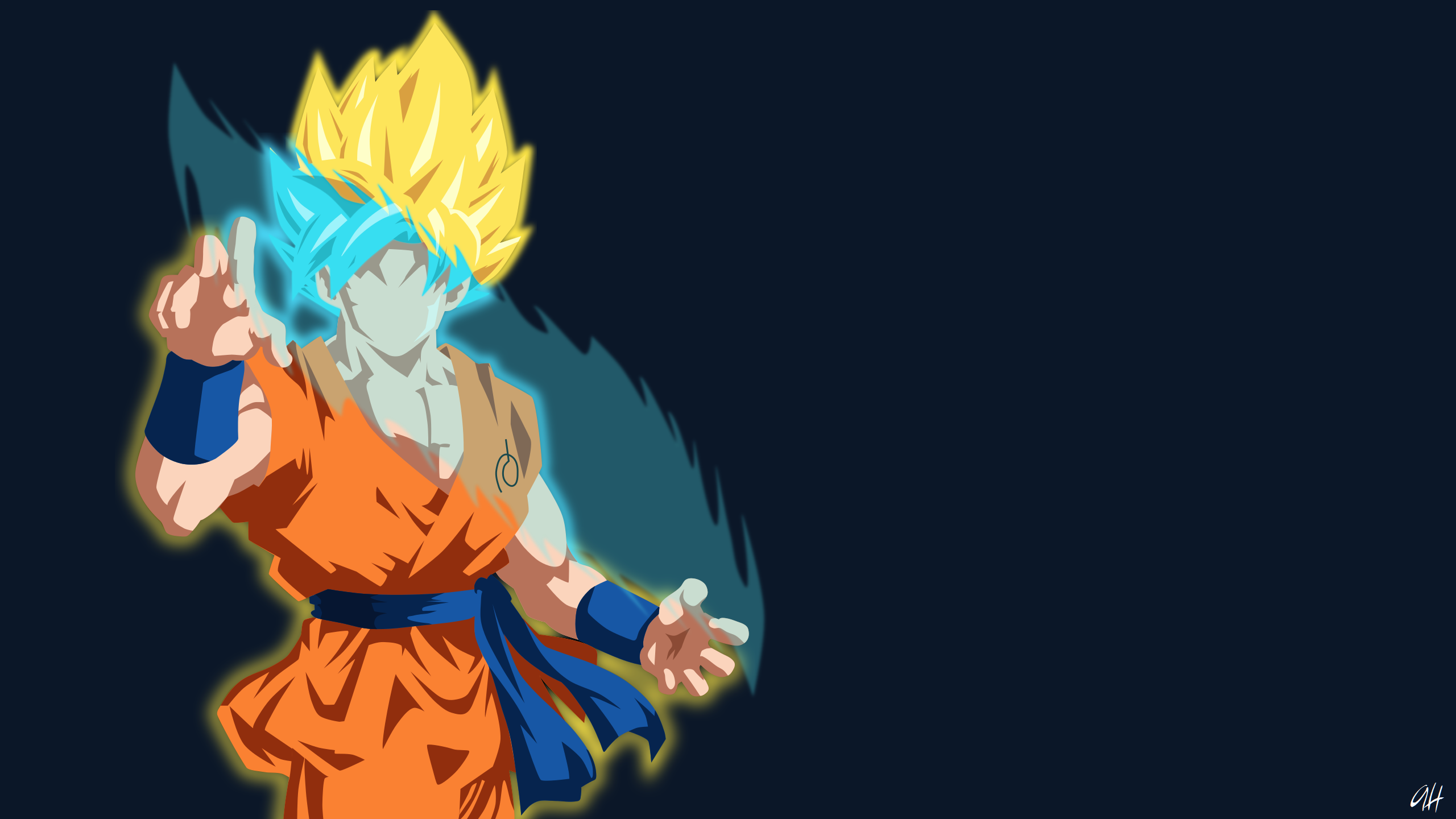 Goku SSJ Blue by アブゼロ