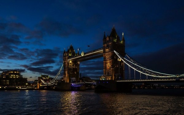 Man Made Tower Bridge Bridges Night London HD Wallpaper | Background Image