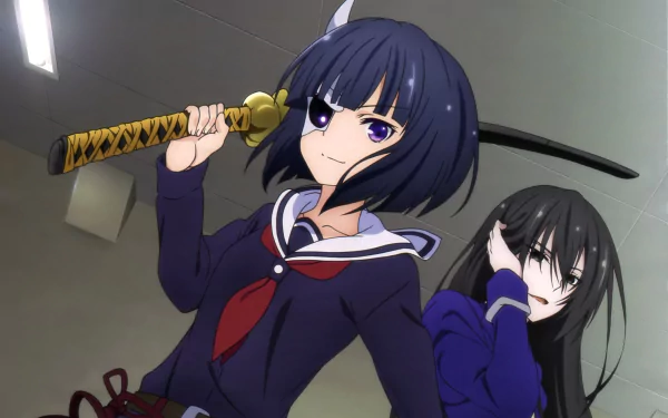 Rin Onigawara Anime Armed Girl's Machiavellism HD Desktop Wallpaper | Background Image