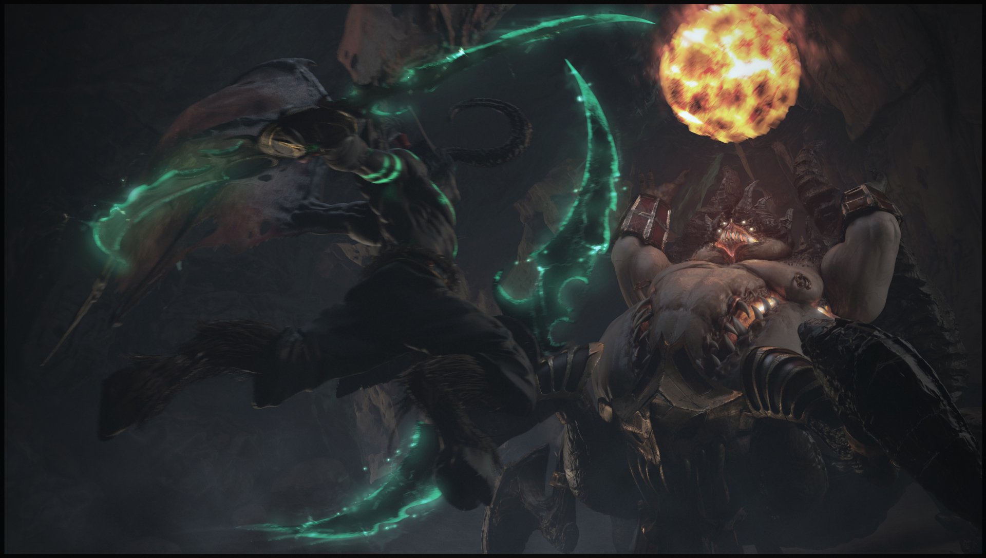 HD desktop wallpaper featuring warriors Azmodan from Diablo III and Illidan Stormrage from Heroes of the Storm in dynamic battle scenes.