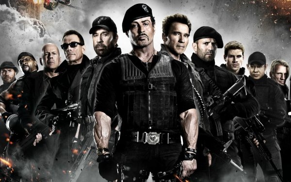 Movie The Expendables 2 The Expendables Arnold Schwarzenegger Barney Ross Billy Booker Bruce Willis Chuck Norris Church Dolph Lundgren Gunnar Jensen Hale Caesar Jason Statham Jean-Claude Van Damme Jet Li Lee Christmas Liam Hemsworth Maggie Randy Couture Sylvester Stallone Terry Crews Toll Road Trench Vilain Yin Yang HD Wallpaper | Background Image
