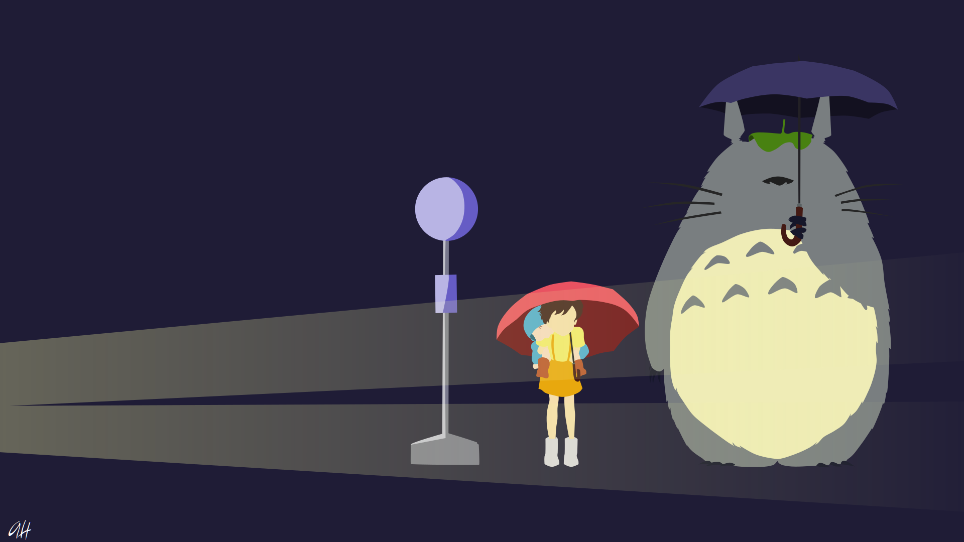 my neighbor totoro wallpaper rain