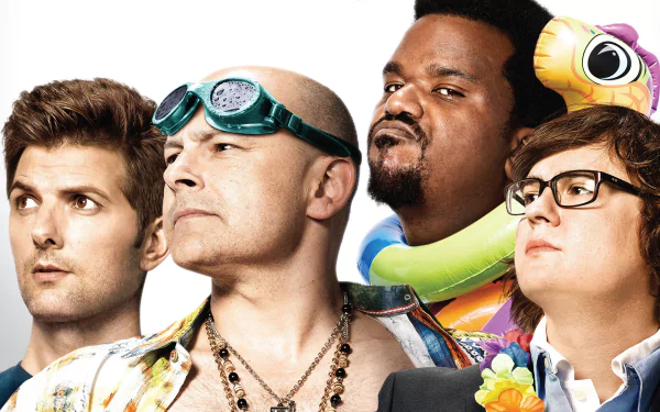 Rob Corddry Clark Duke Craig Robinson Adam Scott movie Hot Tub Time Machine 2 HD Desktop Wallpaper | Background Image