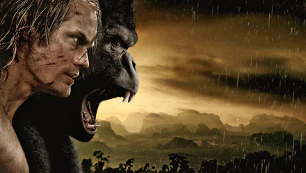 Alexander Skarsgård gorilla movie The Legend of Tarzan HD Desktop Wallpaper | Background Image
