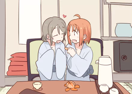 Chika Takami You Watanabe Anime Love Live! Sunshine!! HD Desktop Wallpaper | Background Image